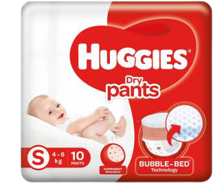Huggies Dry Pants S  4-8kg 10 Pants
